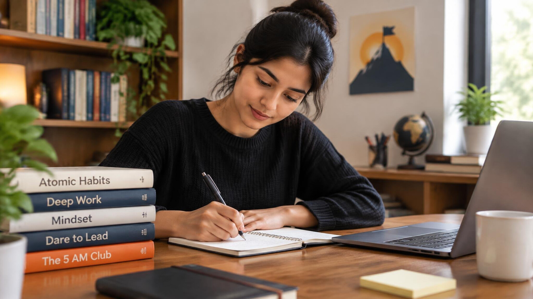 person writing notes